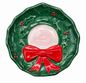 Hand-Painted Stoneware Holiday Icon Shaped Dishes
